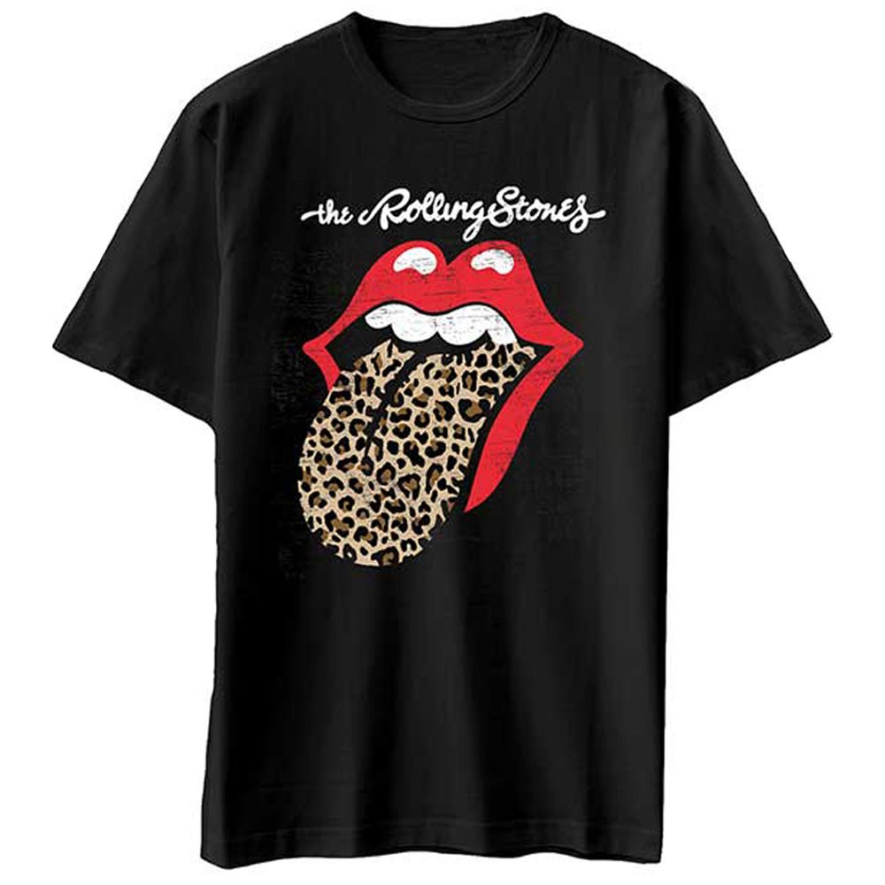 ROLLING STONES ローリングストーンズ (来日 35周年 記念 ) - Leopard Print Tongue / Tシャツ / メンズ - PGS